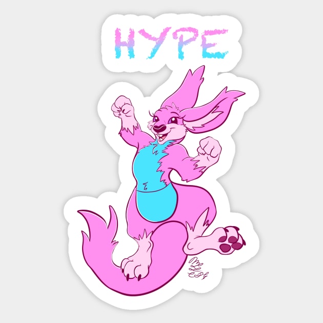 Hype Sticker by CookieDoughGecko